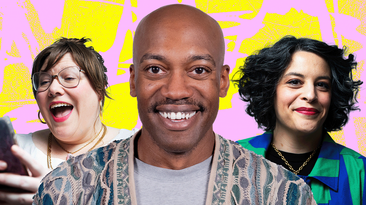 (L to R) Lindy West, Sam Sanders, and Meagan Hatcher-Mays - Graphic by Rommel Alcantara
