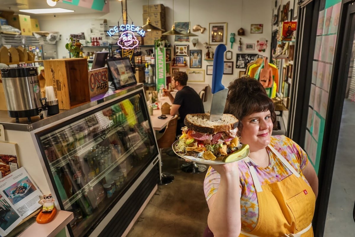 With back rent due, Lauren Lemos, reopened Wax Paper's Chinatown location only to close it again this month. Photo by Robert Gauthier/Los Angeles Times.