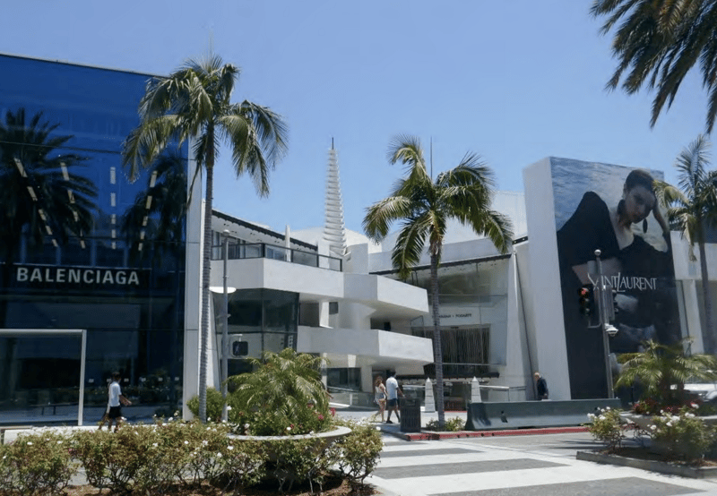 Anderton Court Shops flanked by Balenciaga and YSL