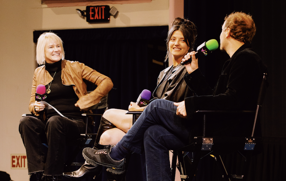 Anne Litt, Sharon Van Etten, and Jorge Balbi in conversation - Photo by Sheva Kafai