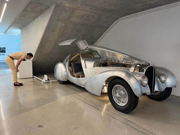 ArtCenter, south campus, model of car. Photo by Frances Anderton