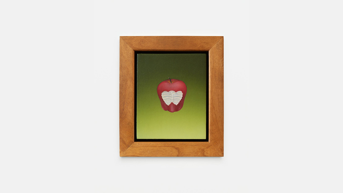 Bruce Richards, “Adam’s Ribs,” 1990, Oil on linen over panel, 11 ¼ x 9 ¾ in., Image Courtesy of Sea View. 