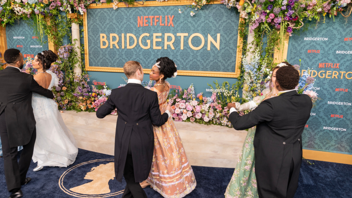 Bridgerton photo from shutterstock