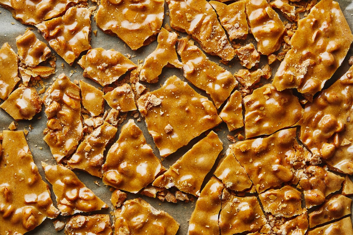 If you want to get into candy making, brittle is a great place to start because, as Sohla El-Waylly points out, it's not difficult and you can add just about anything to it. Photo by Laura Murray.