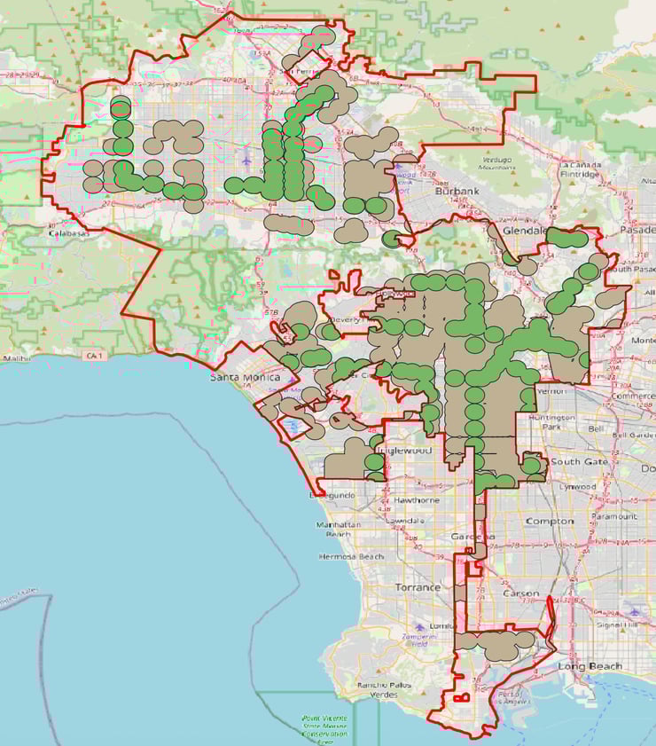 Draft map shows reach of SB 79