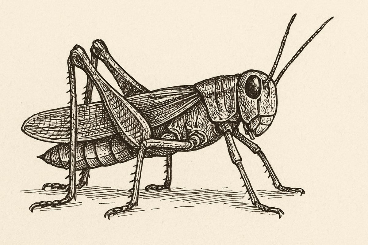 Drawn Grasshopper