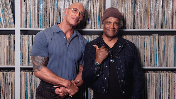 Dwayne Johnson and Elvis Mitchell