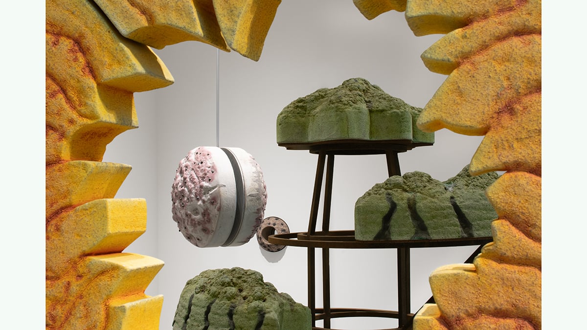  Luis Bermudez, Installation View of Sobre La Vida, LA Louver. Photography by Matt Emonson. 