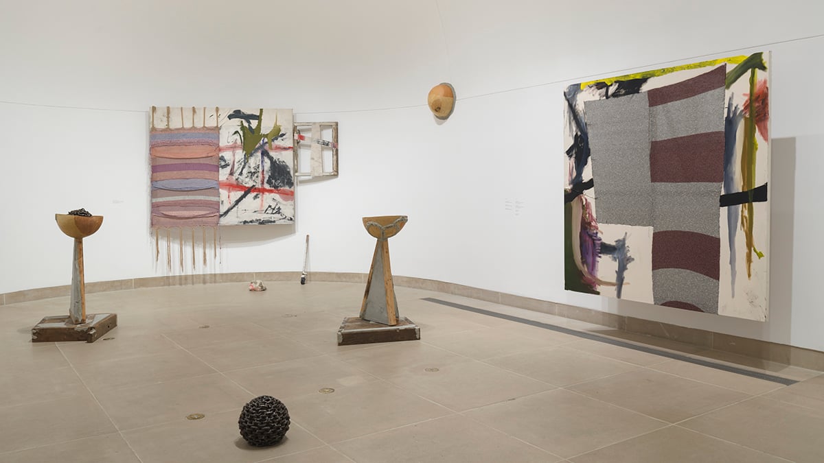 Hammer Projects: Vamba Bility, installation view, Hammer Museum, Los Angeles, January 20 - May 19, 2024. Photo: Jeff McLane