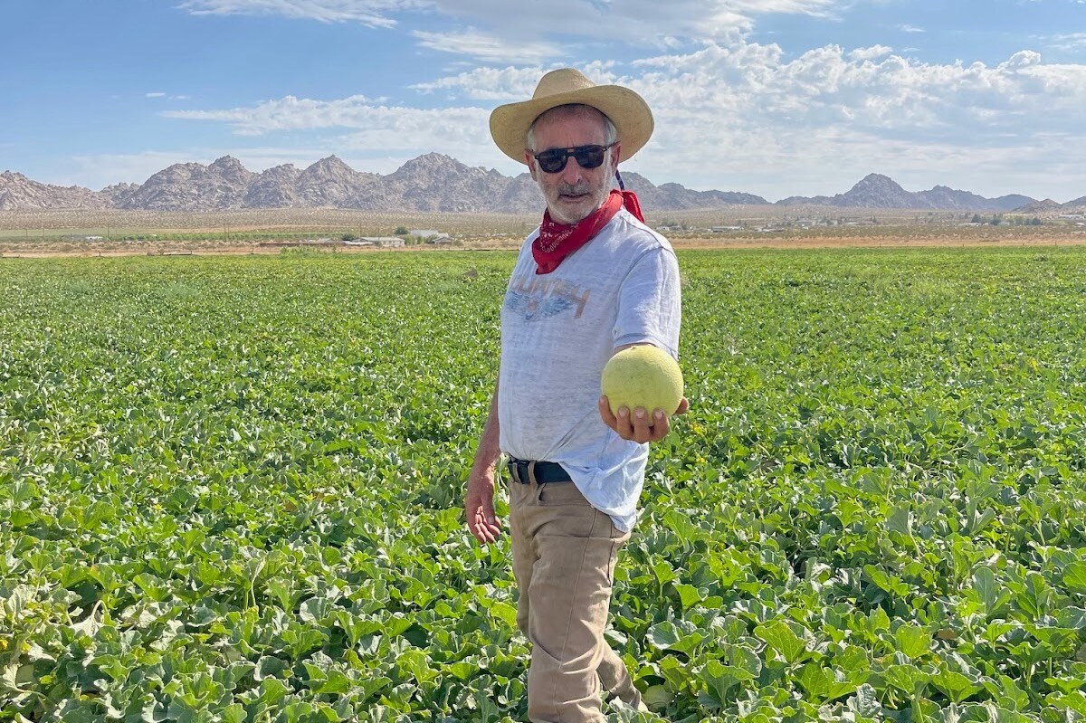  Alex Weiser grows arguably the best melons in California at his farm in Tehachapi. Photo courtesy of Alex Weiser.