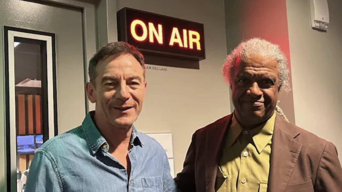 Jason Isaacs and Elvis Mitchell at KCRW