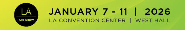 A banner ad reads: "LA Art Show. January 7-11. LA Convention Center. West Hall.