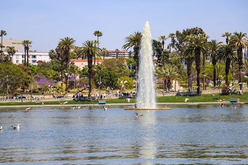 MacArthur Park in LA’s Westlake neighborhood has a rich history but a troubled present. Photo courtesy of Shutterstock.