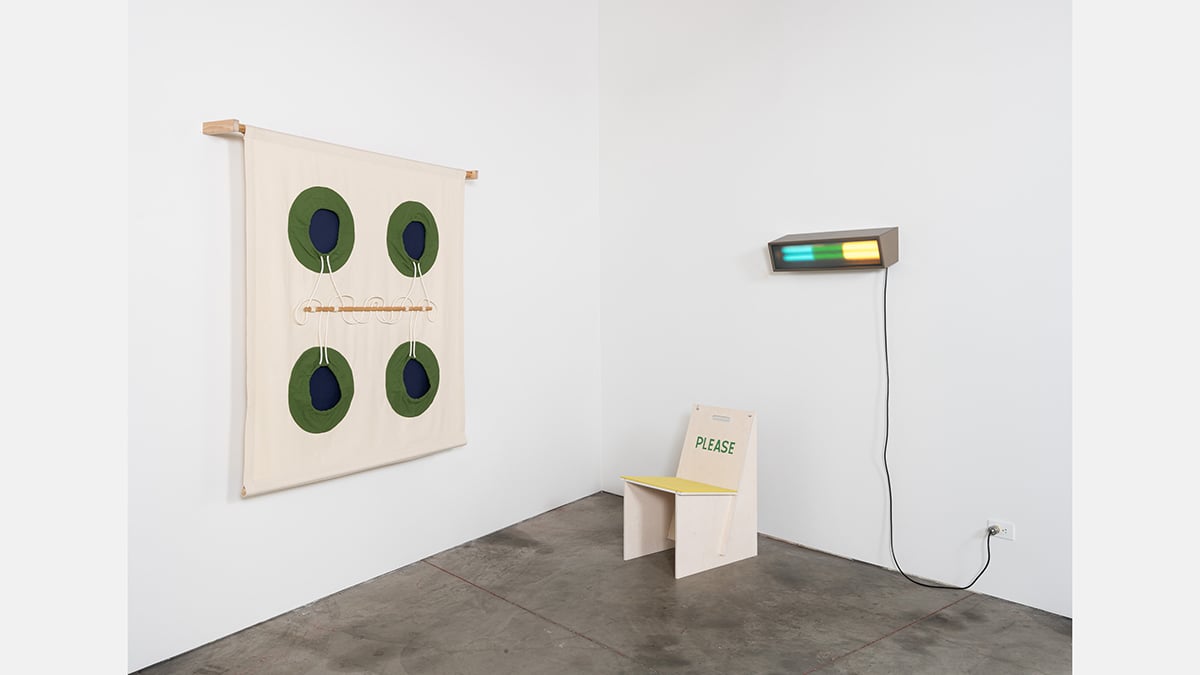 Installation View Courtesy of artists and Marta Gallery, Los Angeles. Photo: Erik Benjamins.