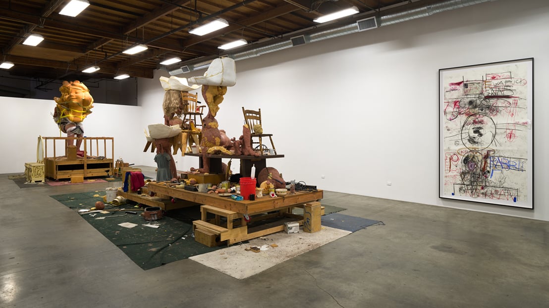 Paul McCarthy, Parts Make Up a Hole (installation view) (2021). Image courtesy of the artist and The Box.