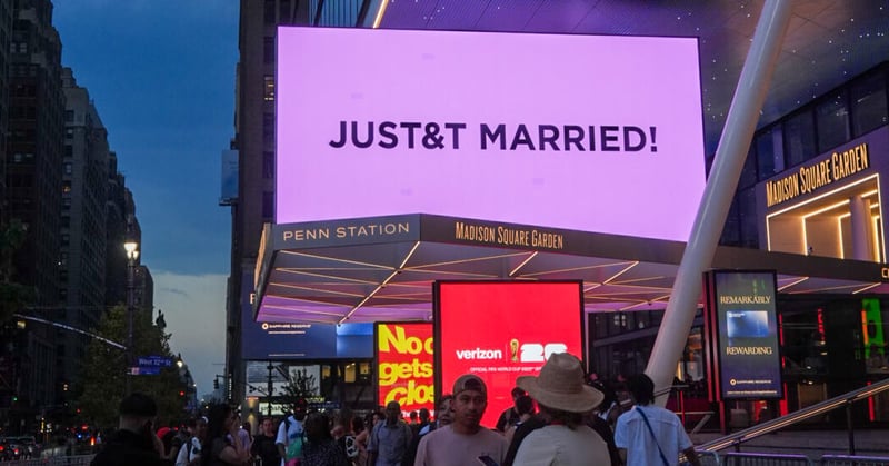 NYT image of JusT&T Married
