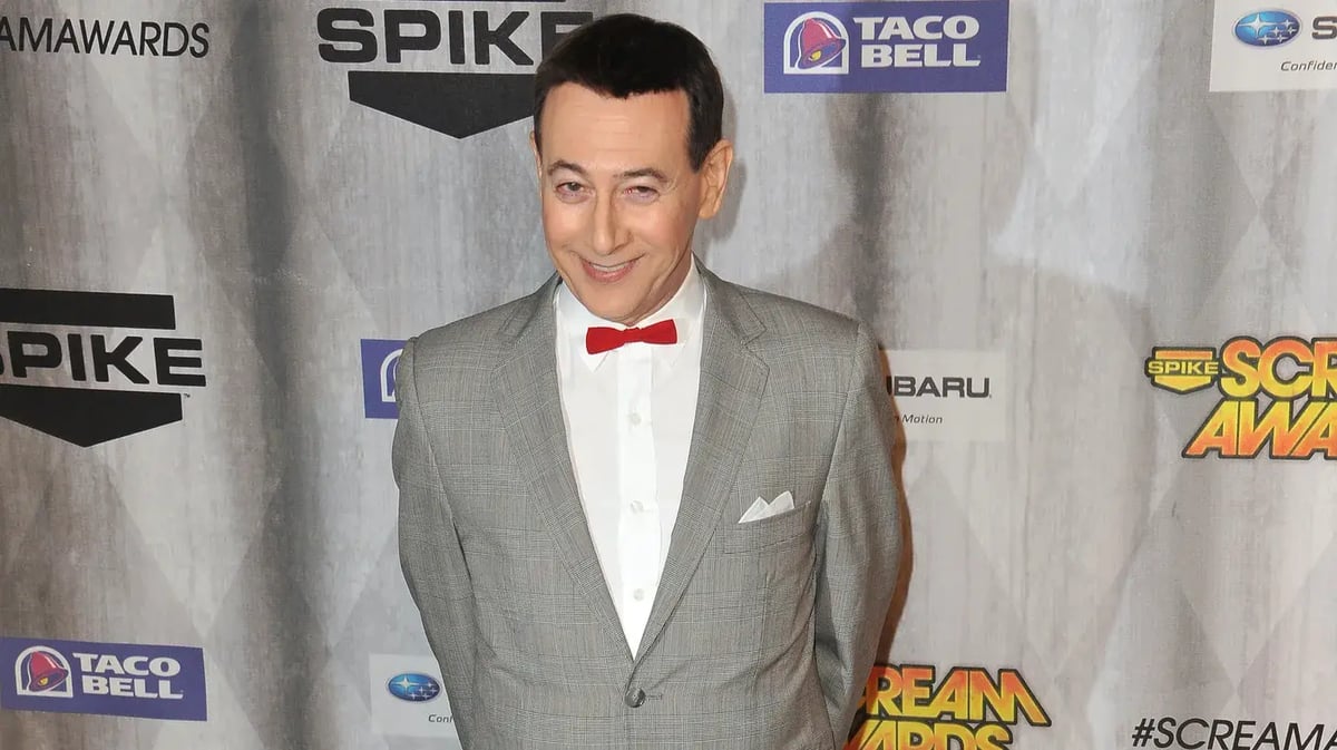 Paul Reubens dressed as Pee-wee Herman - Photo by Paul Smith  Featureflash via Shutterstock 