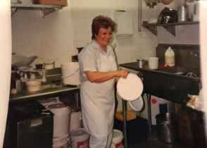 Photo of Bita Rahban’s mother, Jaleh Rahban, who has been the head cake decorator of Vienna Pastry in Santa Monica since the1980s. Photo courtesy of Vienna Pastry.