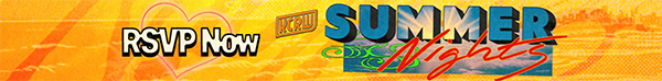 A banner ad reads: KCRW Summer Nights RSVP Now