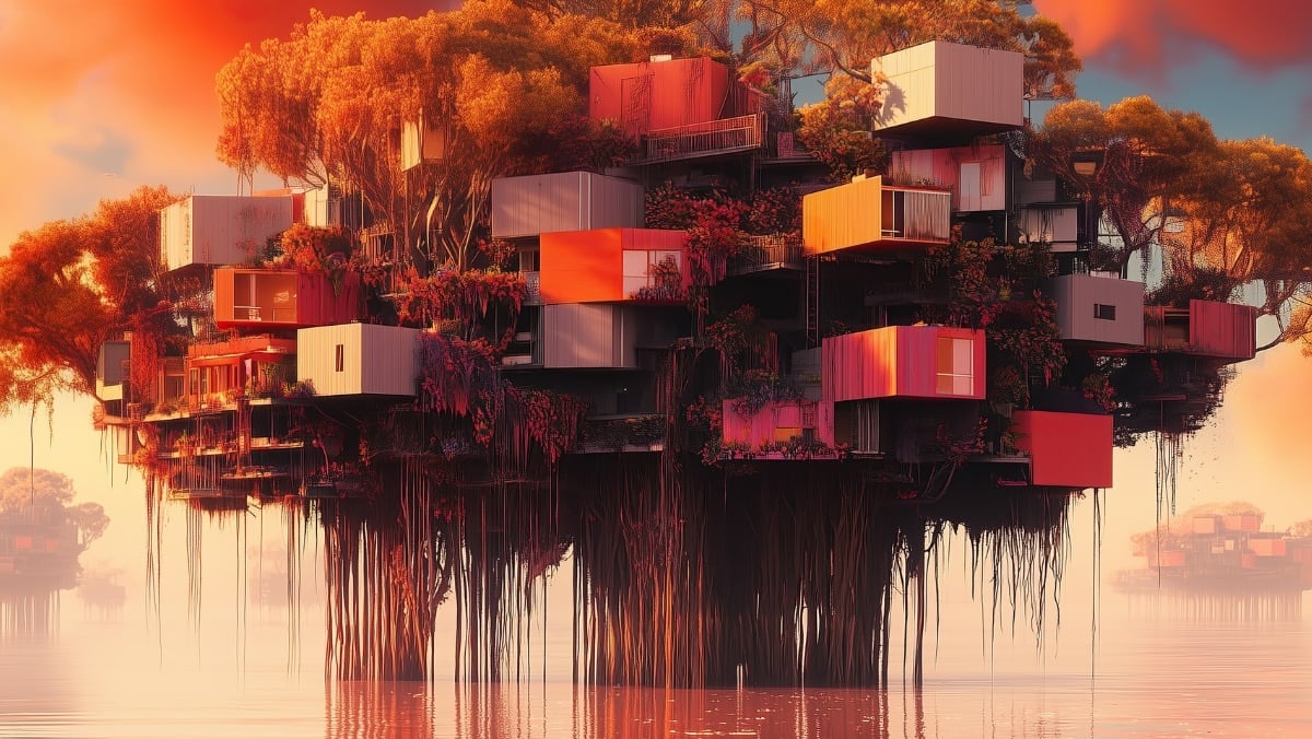 Reef City, Image courtesy Liam Young/SCI-Ar