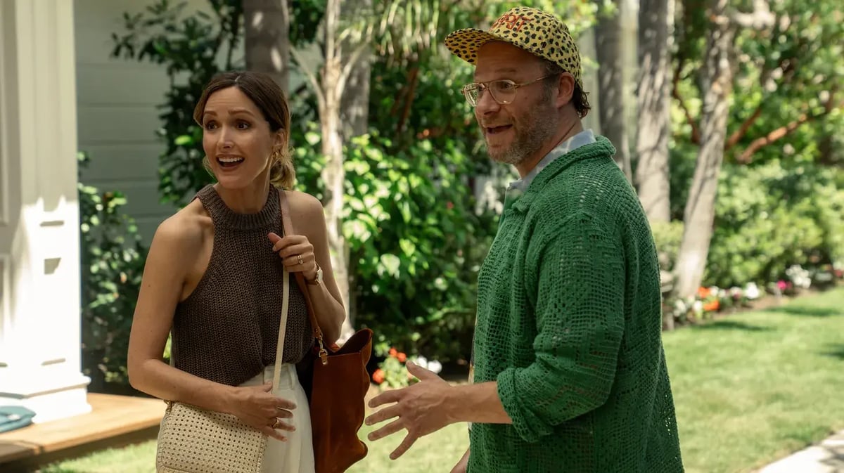 Rose Byrne and Seth Rogen in Platonic, premiering August 6, 2025 on Apple TV+ - Photo courtesy of Apple TV+