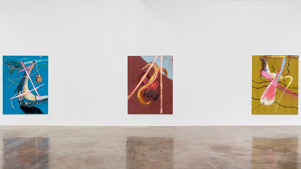 Julian Schnabel, For Esmé – with Love and Squalor (installation view) (2022). Image courtesy of the artist and PACE Gallery Los Angeles.