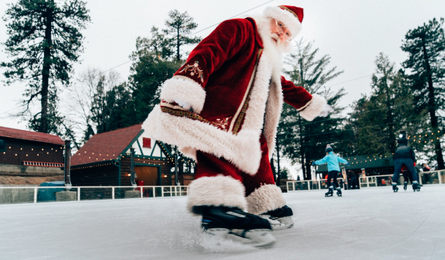 Santa Skating