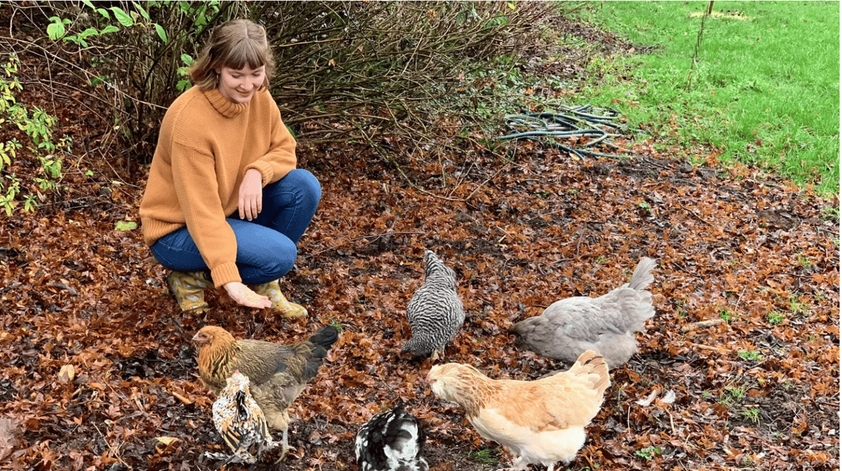 Raising chickens runs in Tove Danovich's family. Her great-grandmother received a coop from her husband as a wedding gift. Photo courtesy of Best Little Hen House.