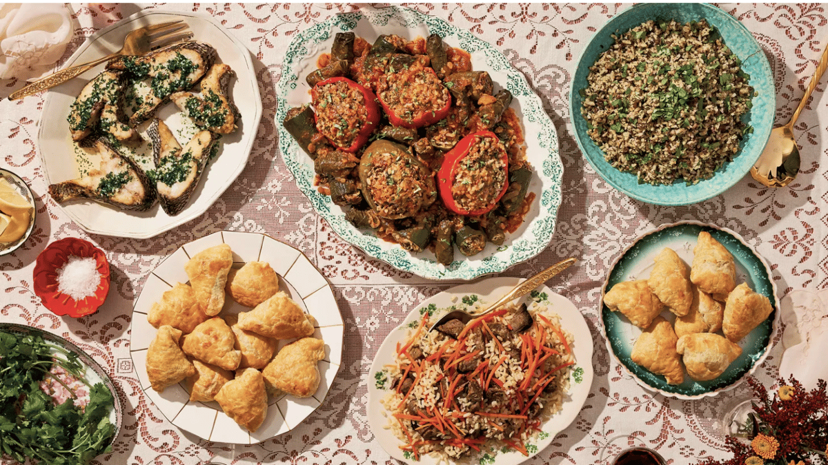For Dr. Svetlana Davydov, whose Bukharian Jewish family hails from Central Asia, a Sukkot meal might include stuffed bell peppers and grape leaves, bakhsh (rice with beef and herbs), samsa (pastries stuffed with beef and squash), plov (rice pilaf with beef), and fried carp with garlic and cilantro. Photo by Penny De Los Santos.