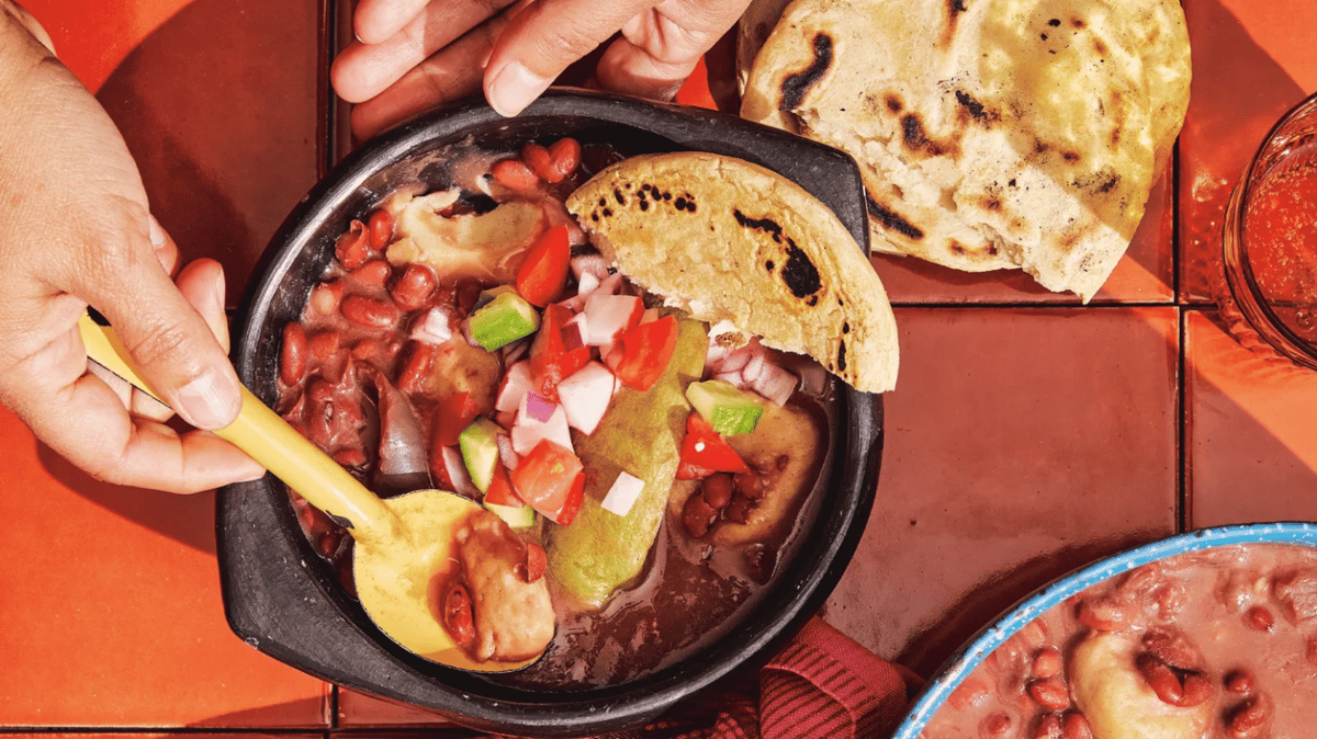 Frijoles are one of the staples of Salvadoran cuisine. Photo by Ren Fuller.
