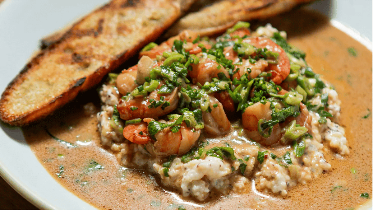 The perloo is Bill Addison's favorite dish at Joyce, a Southern restaurant in downtown LA. Photo by Ziv Sade.