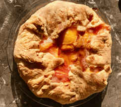 Evan Kleiman's Peach Gallette from The Chef Show