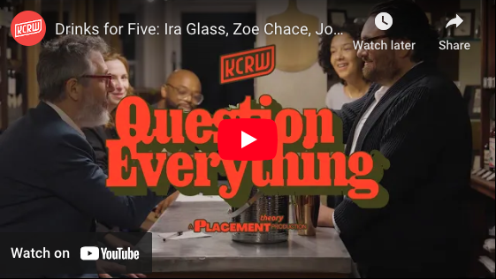 Screenshot of Question Everything Drinks for Five YouTube and link to the episode on YouTube