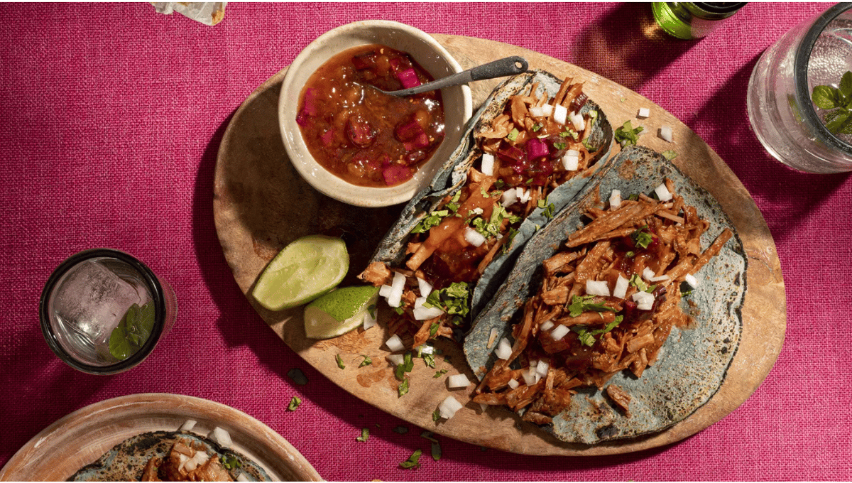 A Mexican-Jewish mashup to celebrate the high holidays includes brisket tacos. Photo by Ilan Rabchinskey.