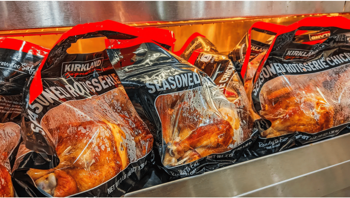 Rotisserie chickens under the Kirkland Signature label are a popular value item at Costco. Photo courtesy of Shutterstock.