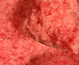 Evan Kleiman's Zip Lock bag technique for making melon granita.