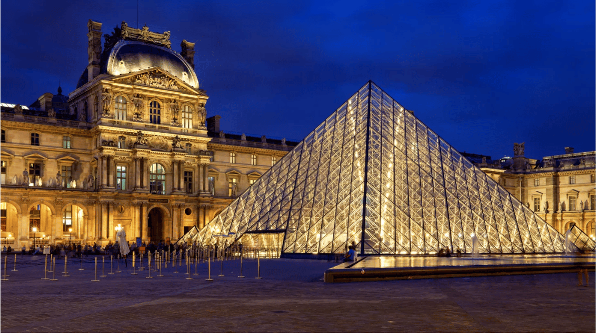 The Louvre has 400 rooms and it would take 18,000 steps to walk through all of them. Photo via Shutterstock.