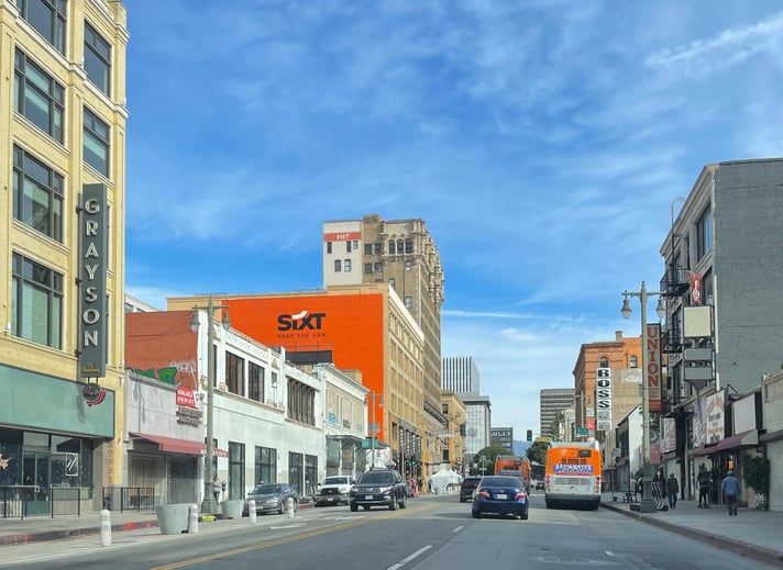Shadeless street in DTLA