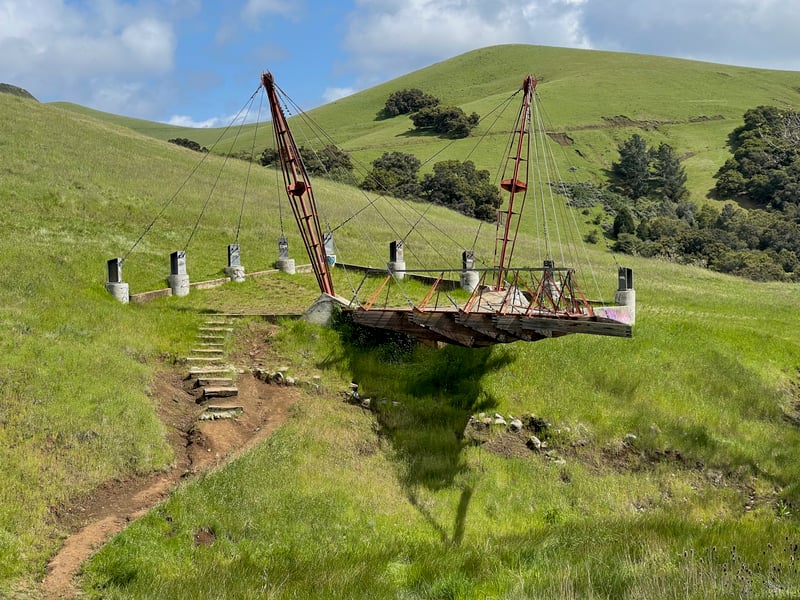 Student built structure at Cal Poly Graveyard, IMG_5621