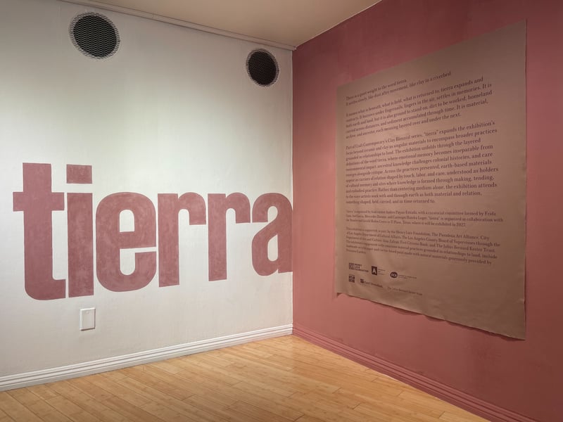 Tierra sign, Craft Contemporary