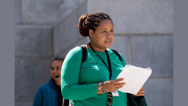 Courtney Kemp on the set of Nemesis. Photo by Saeed Adyani/Netflix.