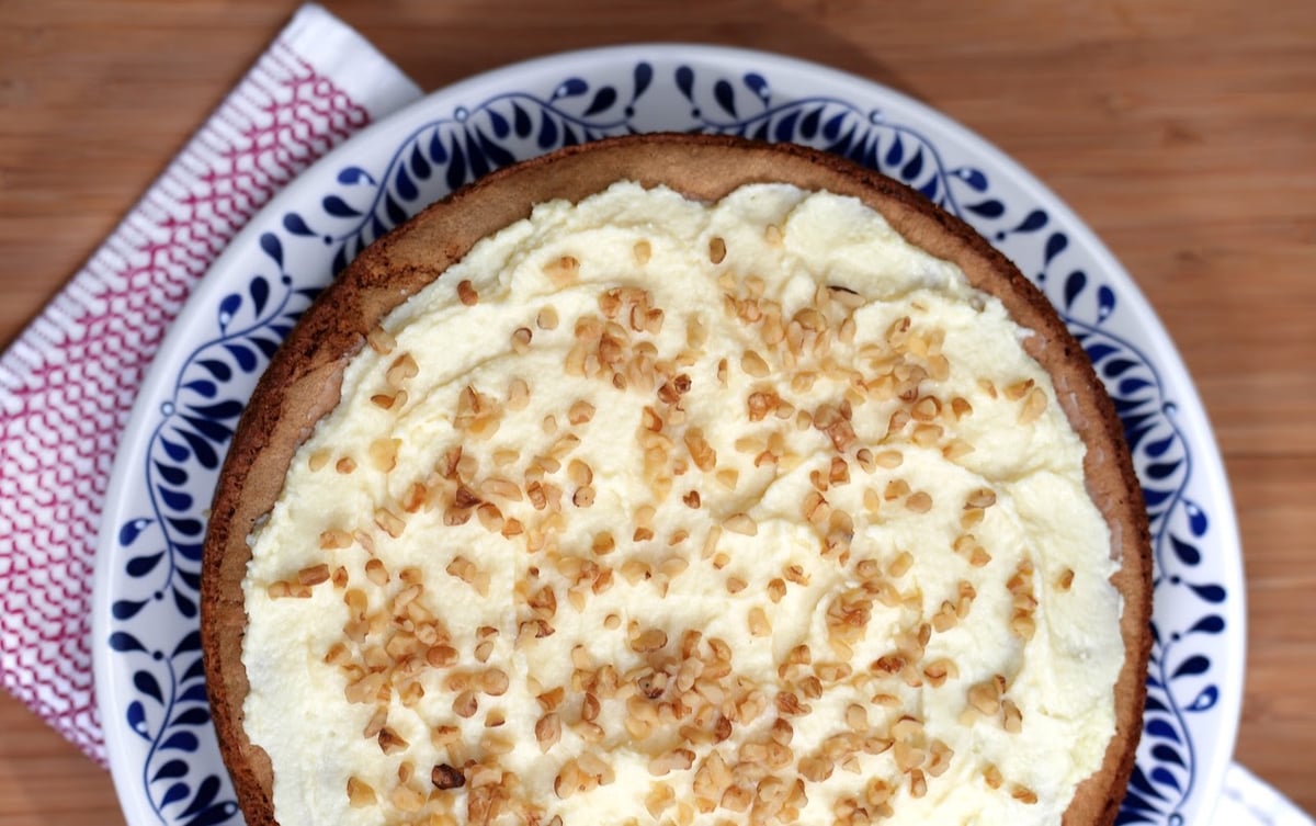 You can always add more walnuts to this Latvian Walnut cake if that's how you prefer to decorate it. Photo by Tom Wallace.