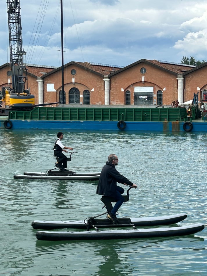 Water bicycles at the Biennial, IMG_3425