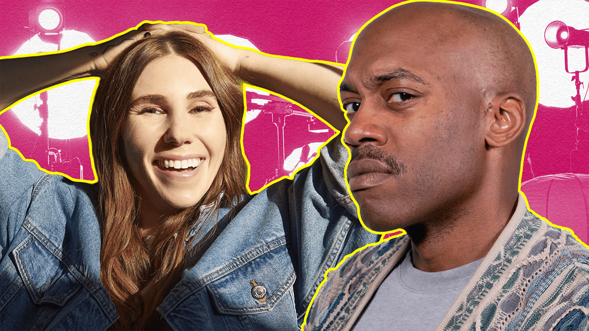 Zosia Mamet and Sam Sanders - Photo and graphic by Rommel Alcantara