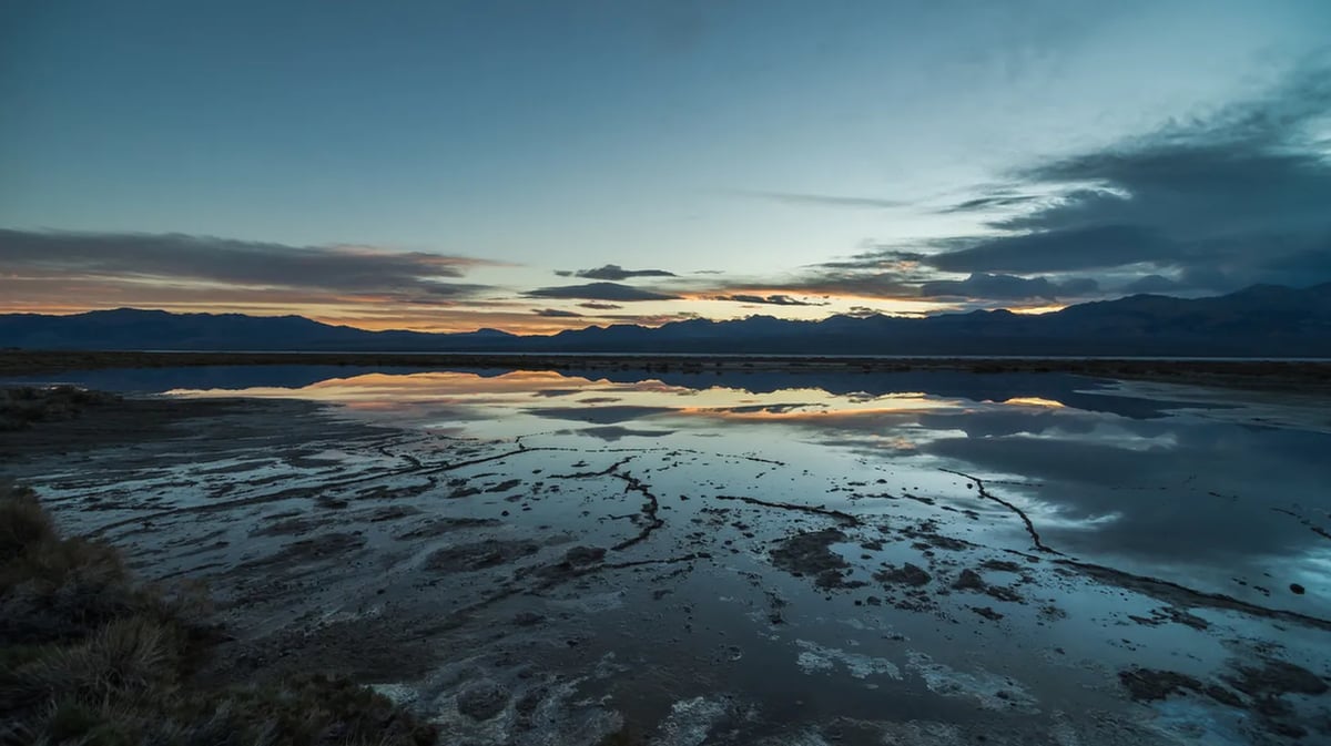 Lake Manly formed millions of years ago in an area known as the Badwater Basin. Credit: National Park Service. 