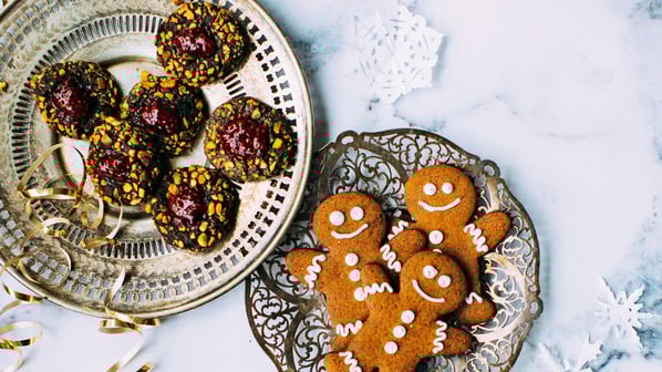 Plates of cookies. Photo by Jennifer Pallian Unsplash