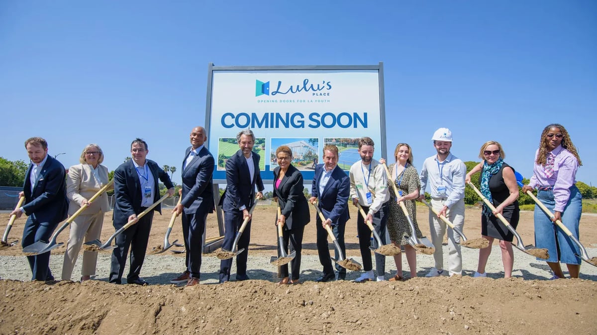 City leaders break ground for Lulu’s Place in Westchester. Photo by Jay Andrino.