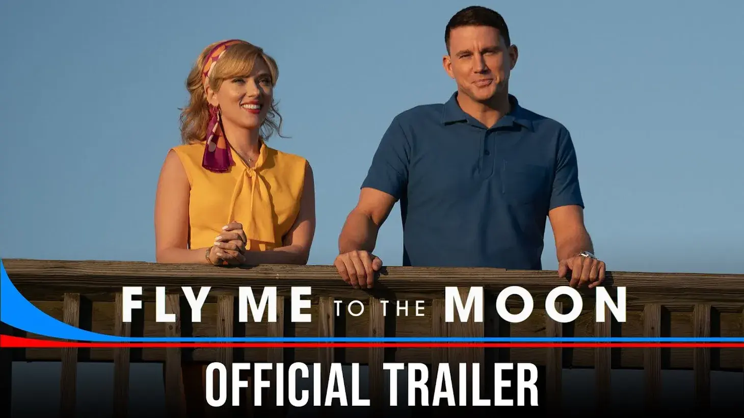 Channing Tatum and Scarlett Johansson star in “Fly Me to the Moon,” a romantic comedy set in 1969. Credit: YouTube.