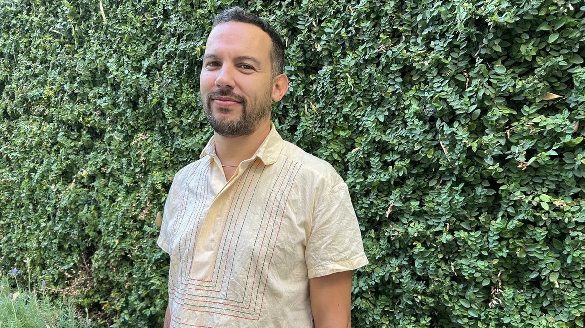 “So many of us just walk around dealing with so much stigma and so much shame and not understanding. One of the things that the book is interested in is this difference between stigma and shame: That which is put upon you and that which you internalize,” says Justin Torres of his novel Blackouts. Photo by Giuliana Mayo.