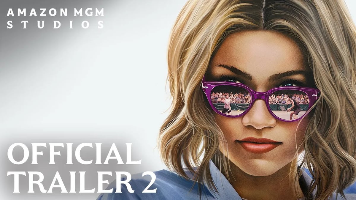 “Challengers” treats tennis as a metaphor for the competition in a love triangle. Credit: Youtube.